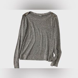 J. Crew Button shoulder top sweater